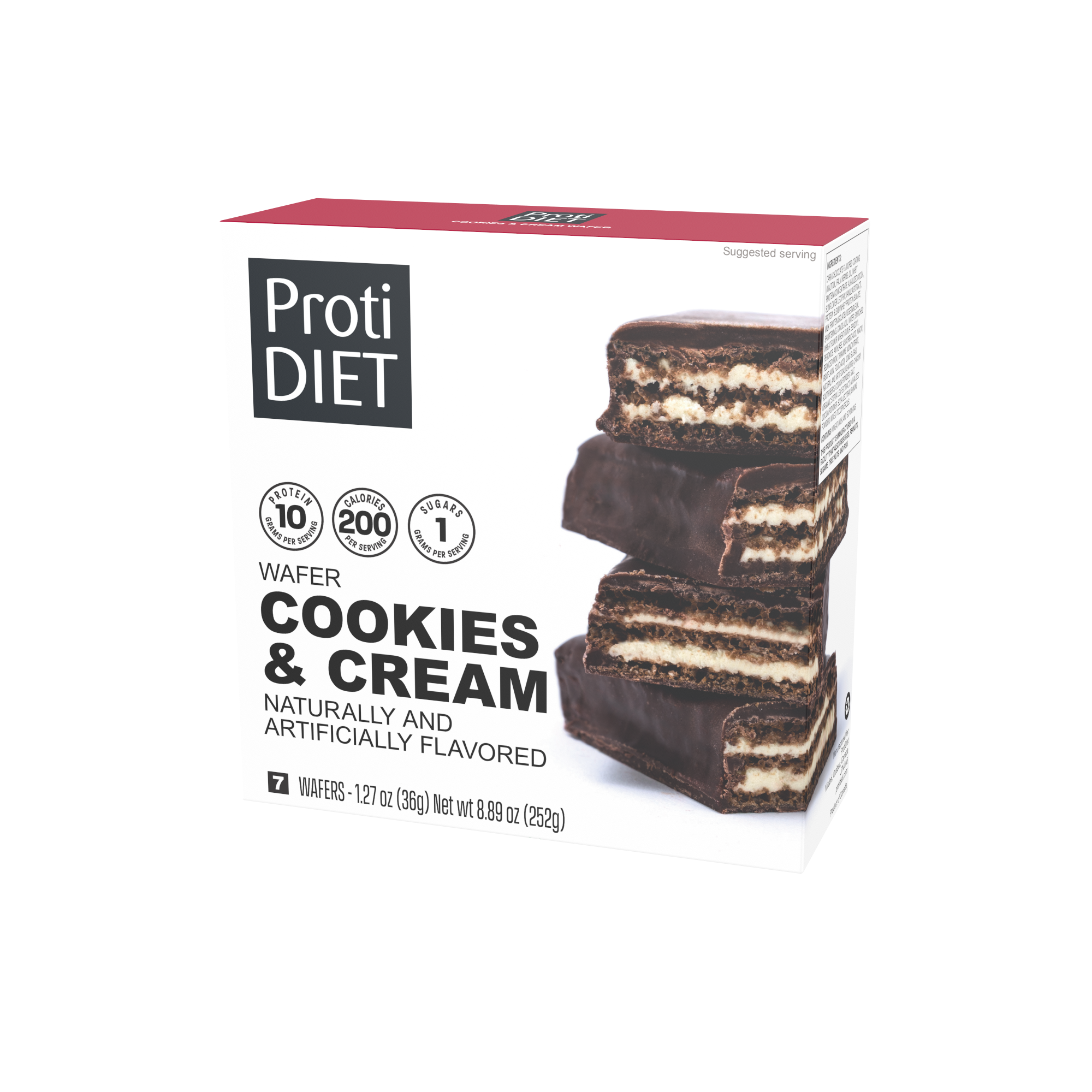 ProtiDiet Cookies & Cream Wafers (1 Case)