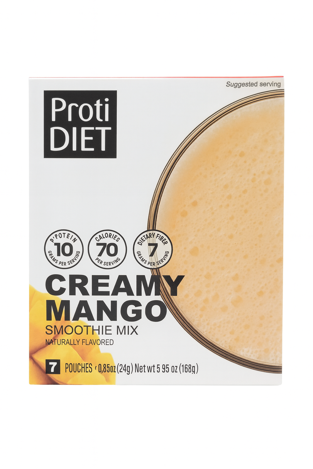 ProtiDiet Creamy Mango Smoothie Mix (1 Case)