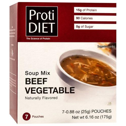 ProtiDiet Beef Vegetable Soup (1 Case)