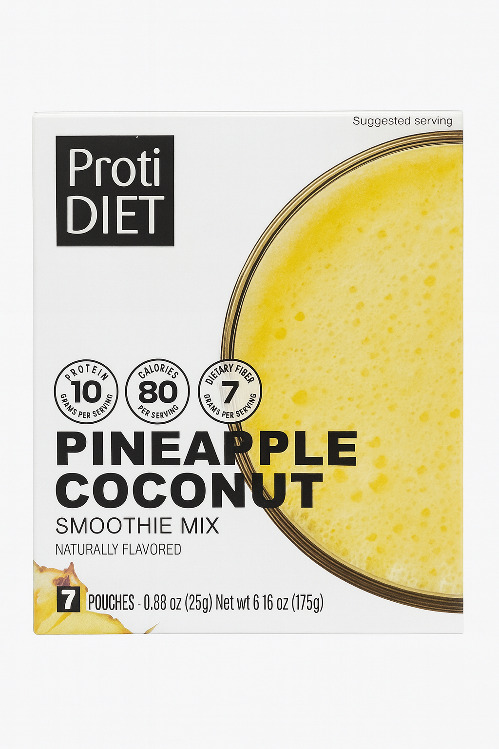 ProtiDiet Pineapple Coconut Smoothie (1 Case)