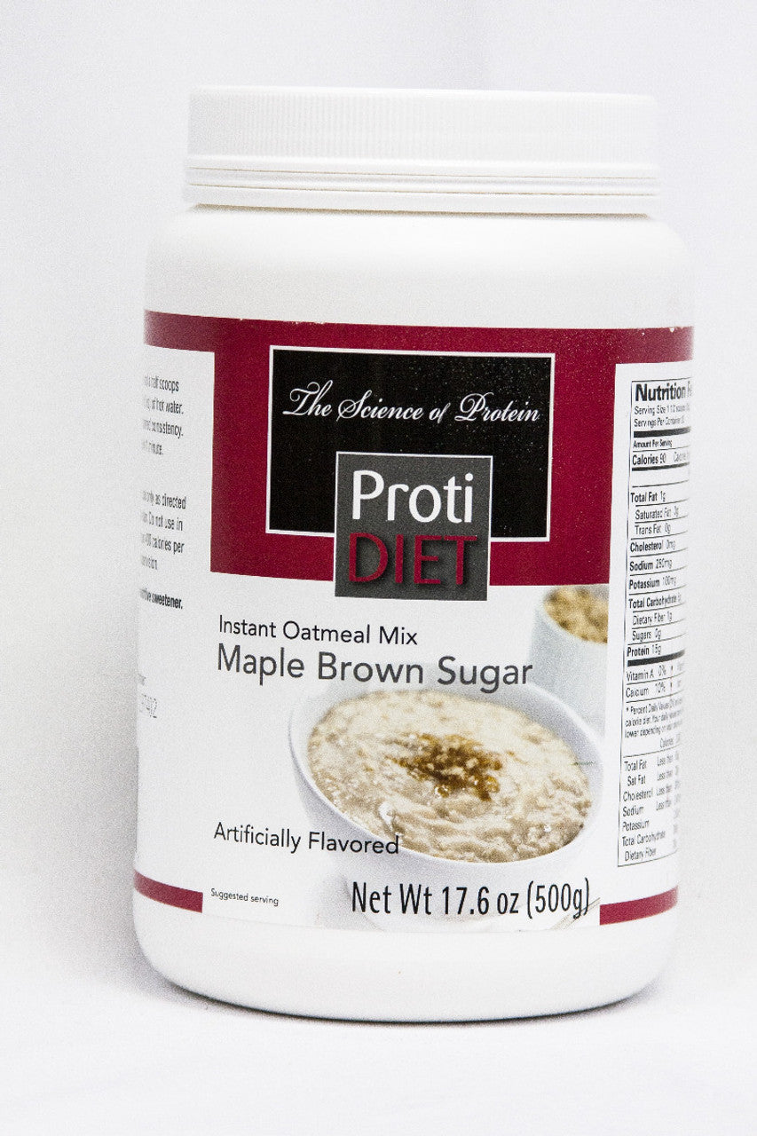 ProtiDiet Maple Brown Sugar Oatmeal (1 Case)