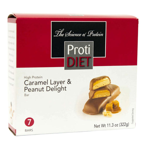 ProtiDiet Caramel Layer and Peanut Delight Bar (1 Case)